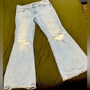 American eagle low rise flare jeans